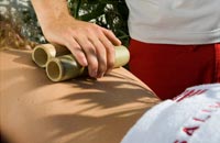Bamboo cane massage